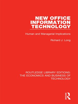cover image of New Office Information Technology